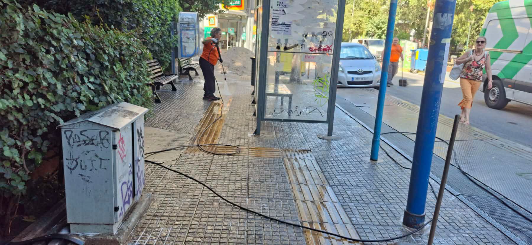Πλυσίματα δρόμων και κοινόχρηστων χώρων στον Δήμο Ζωγράφου